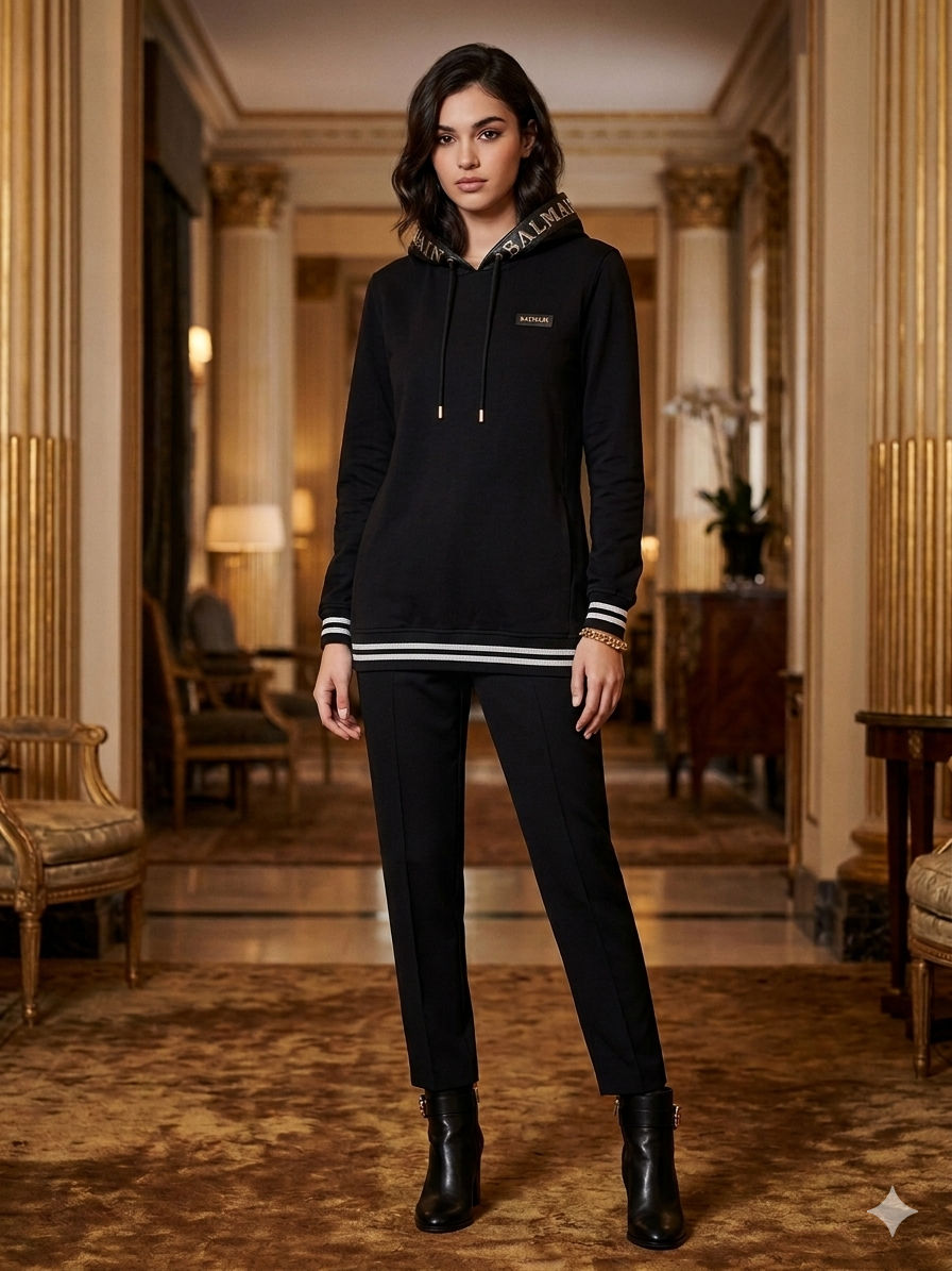 Balmain black sweatshirt