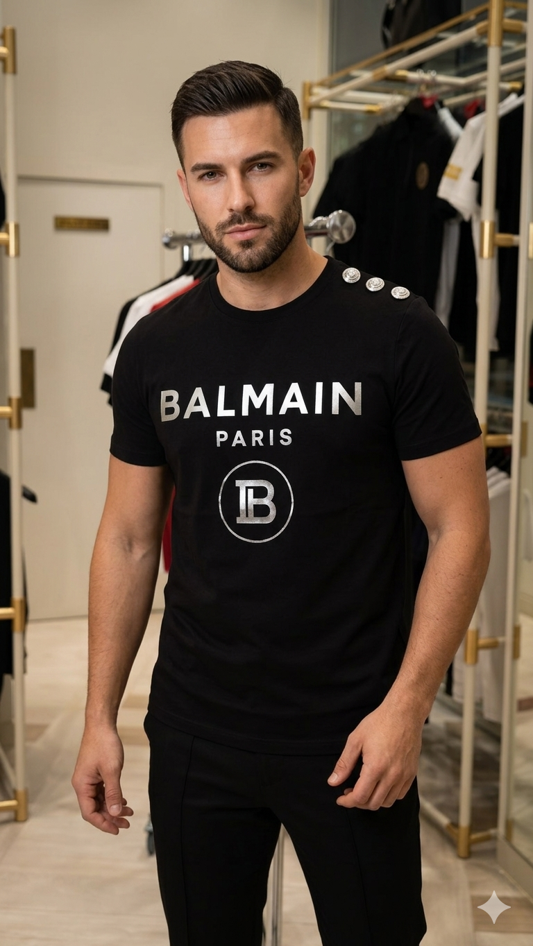 Balmain black Tshirt