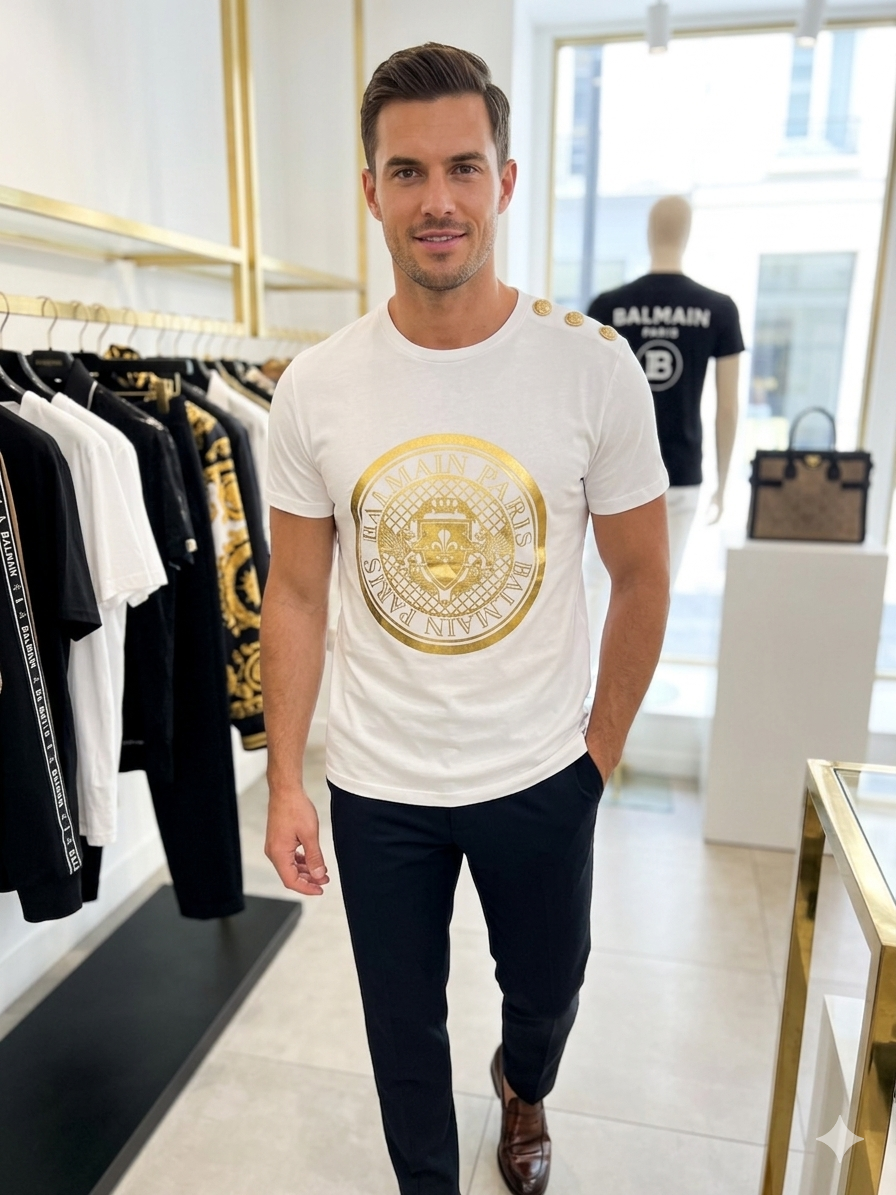 Balmain black Tshirt