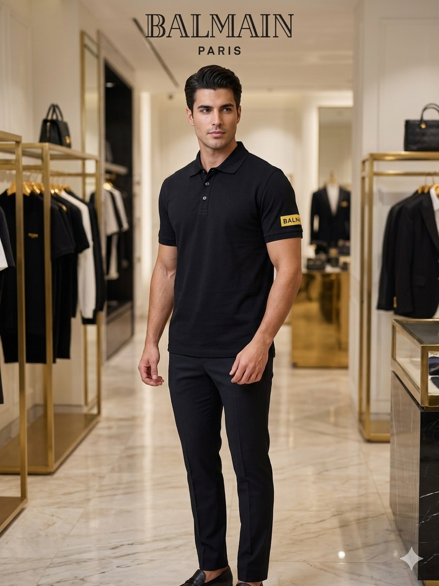 Balamin polo black Tshirt