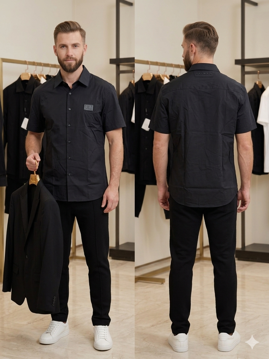 Balmain black shirt