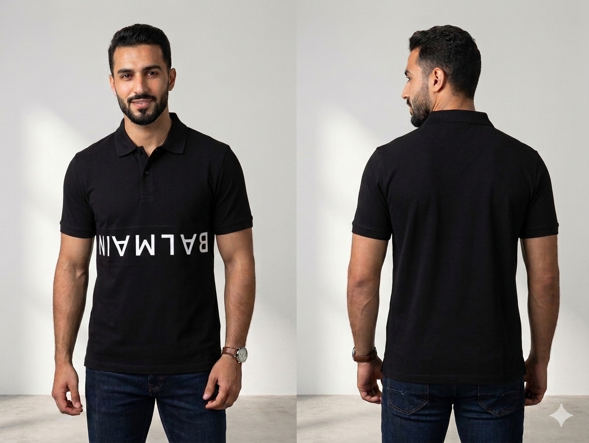 Balamin black polo Tshirt