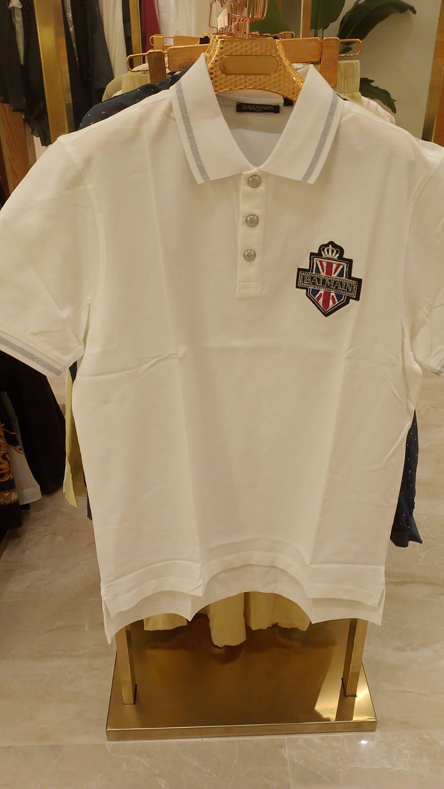 Balmain polo white Tshirt