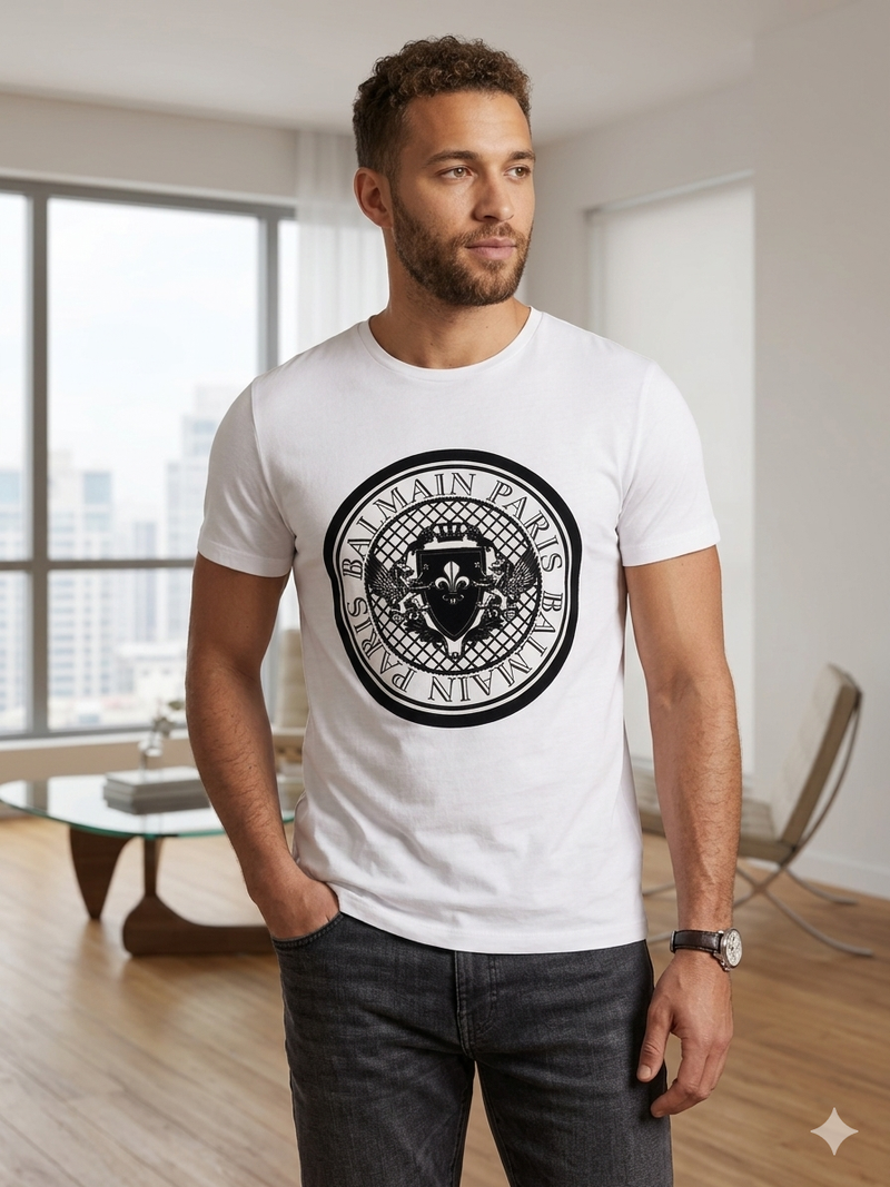 Balmain white tshirt