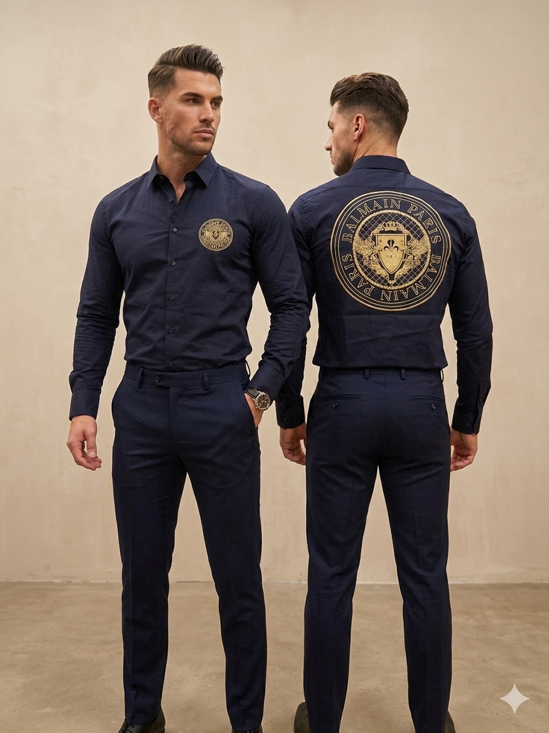 Balmain navy shirt