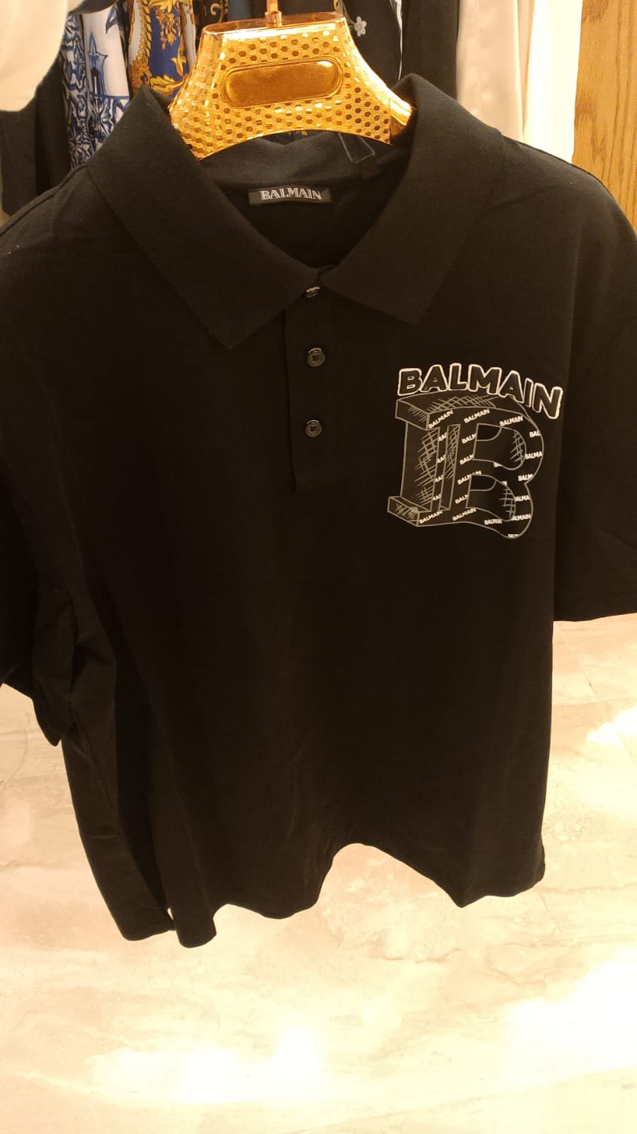 Balmain polo black Tshirt